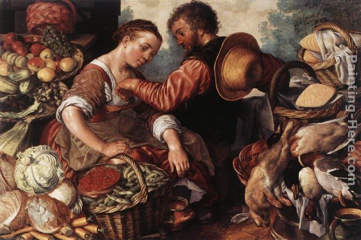Joachim Beuckelaer Woman Selling Vegetables
